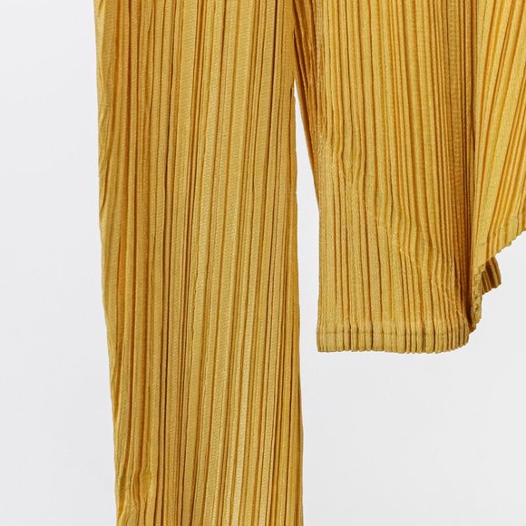 Issey Miyake Pleats Please Single Tan Button Jacket - Picture 6 of 9